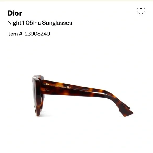 Dior Night 2 05LHA Havana Sunglasses - Picture 4 of 10